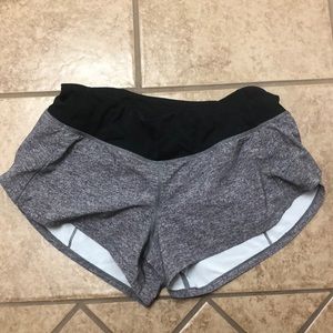 lululemon speed shorts size 4 with a 2.5 inseam